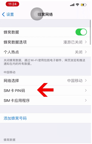 延边朝鲜族苹果14维修网分享如何给iPhone14的SIM卡设置密码 