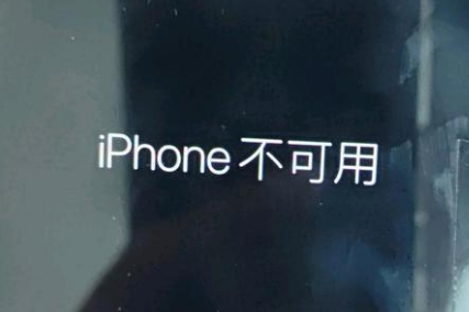 延边朝鲜族苹果服务网点分享锁屏界面显示“iPhone 不可用”如何解决 