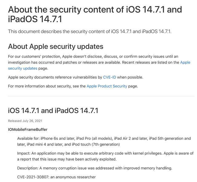延边朝鲜族苹果手机维修分享iOS 14.7.1 正式版更新内容及升级方法 